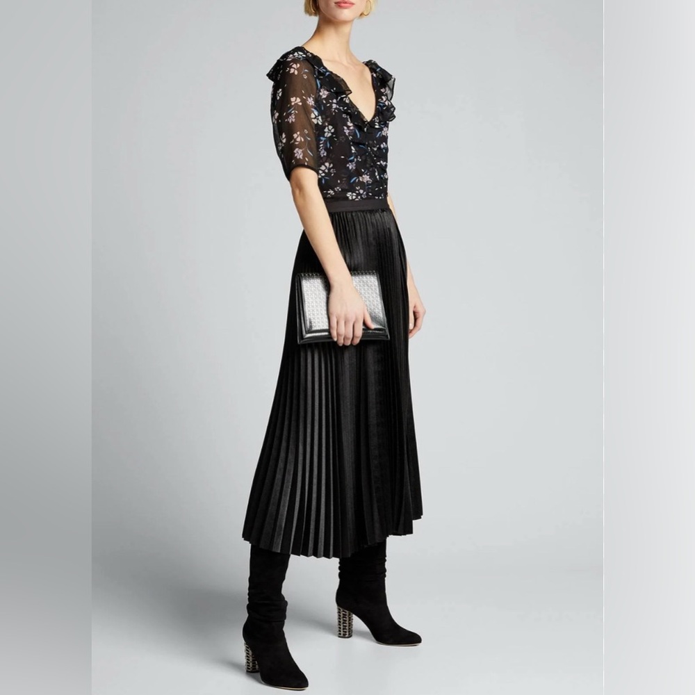 Veronica Beard Floral Silk Top